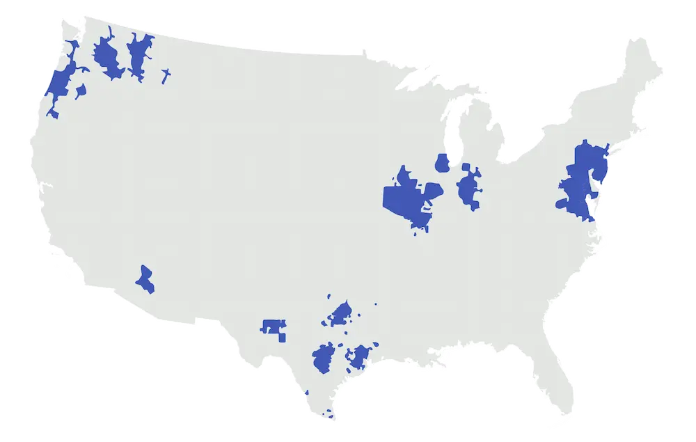 PestCo pest control companies map