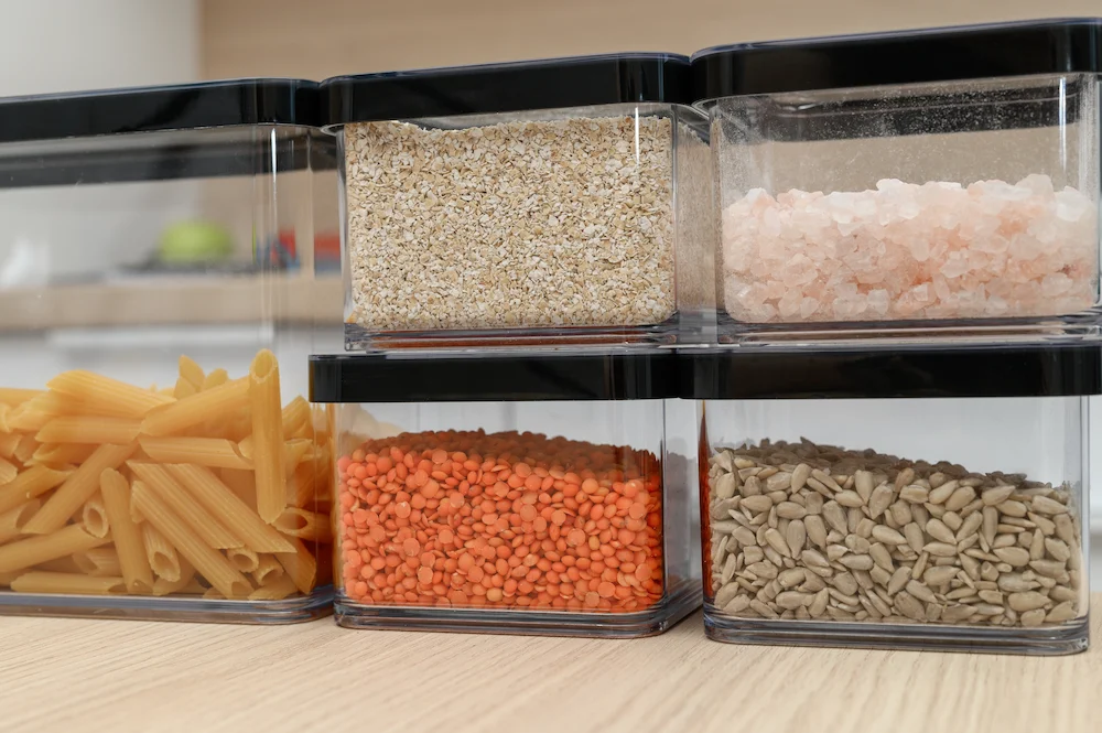 organized pantry containers