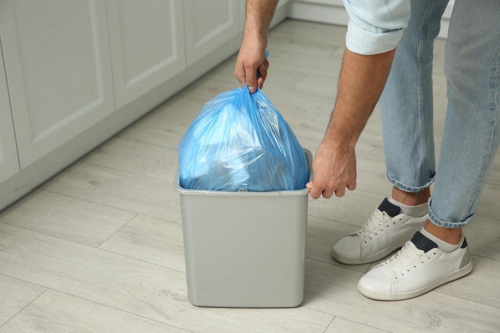 taking out the trash